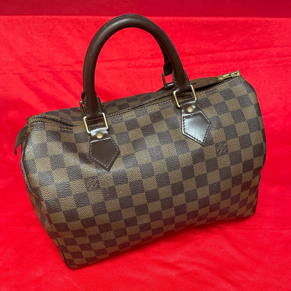 Authentic Louis Vuitton Speedy 30 Damier Ebene SP0027